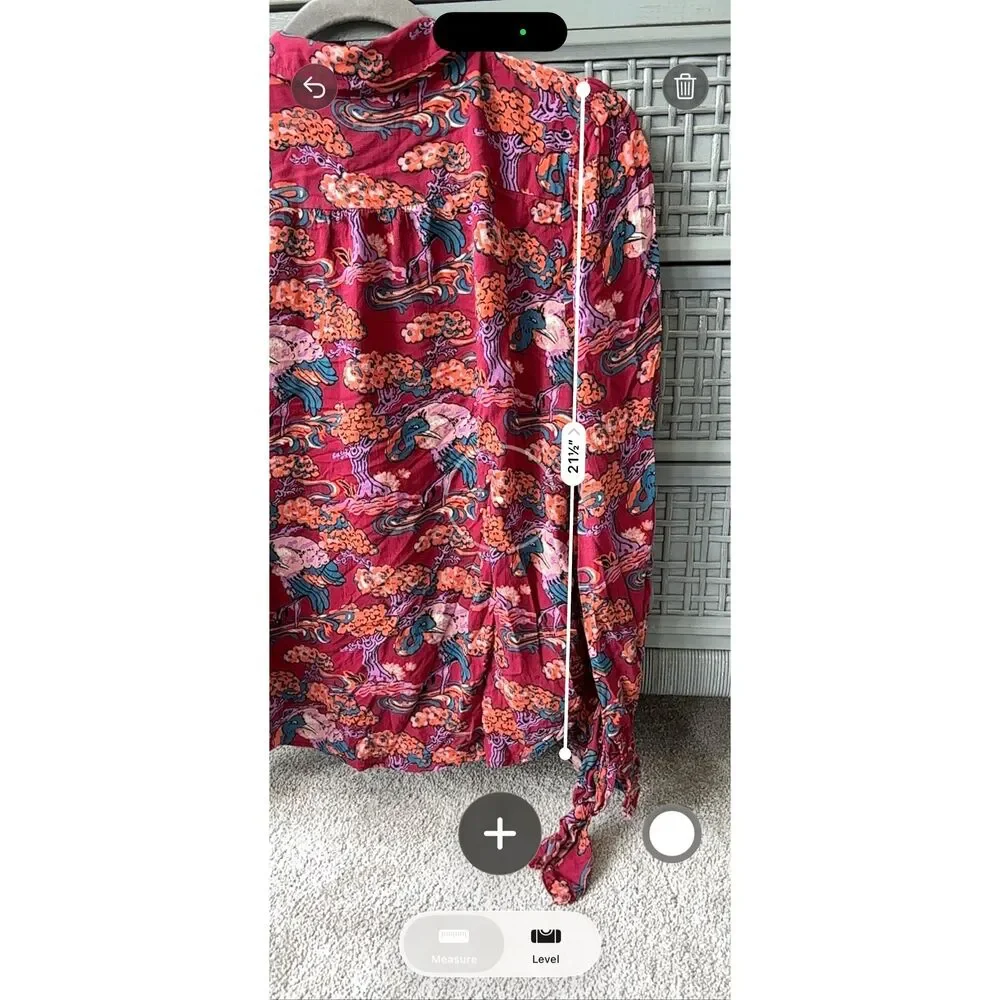 NWOT Maeve by Anthropologie Darla Printed Button-Down Blouse | Vibrant Artistic